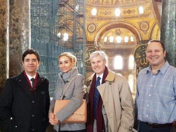 Private Tours in Istanbul - US Consul General Charles F. Hunter, Consul General of Switzerland Monika Schmutz Kirgöz, Vice Governor of Istanbul Ismail Gültekin